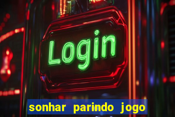 sonhar parindo jogo do bicho